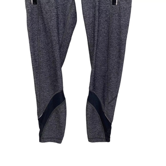 Lululemon Inspire Tight II Mesh Leggings Heathered Black Blue size 6 T25 - Picture 10 of 14